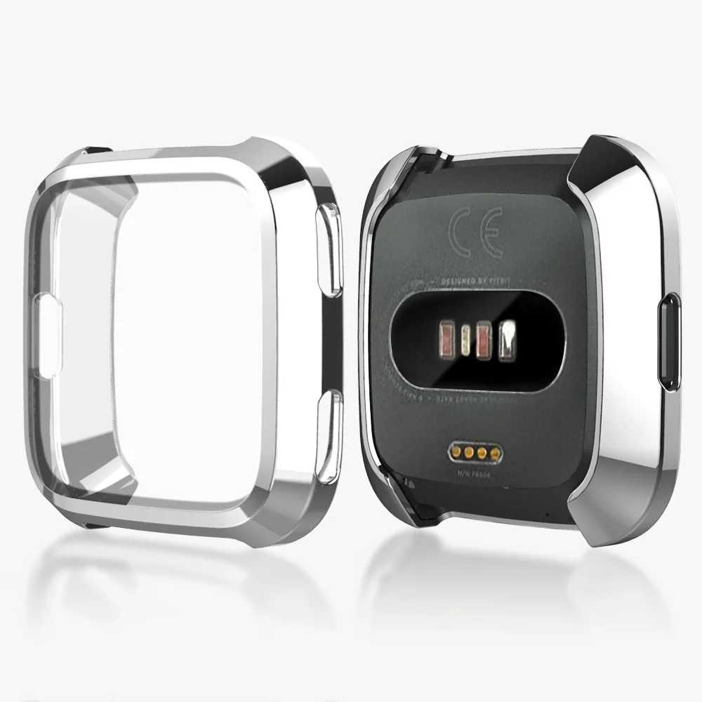 Мягкий чехол TPU Защитный силиконовый чехол Крышка Для Fitbit Versa/versa lite/versa 2 Смарт-часы Полный Экран протектор