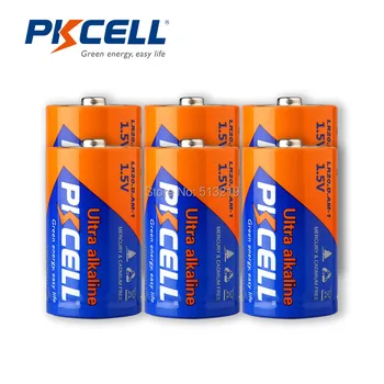 

6 x AM-1 LR20 MN1300 R20 R20P Alkaline D Battery For Flashlights Toys,Loudspeaker,Gas Cooker,Mircophone,Water Heater