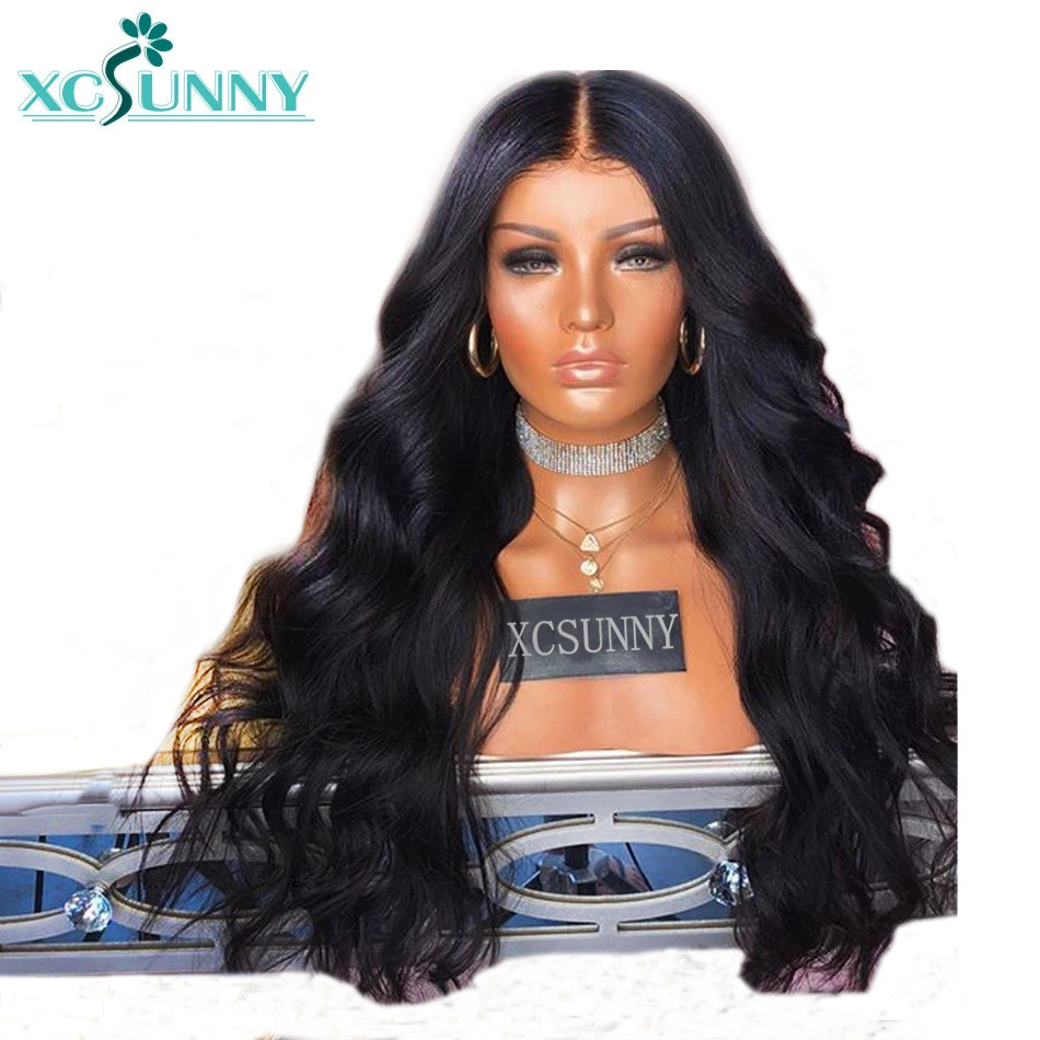 Buy xcsunny Glueless Full Lace Human Hair Wigs Wavy