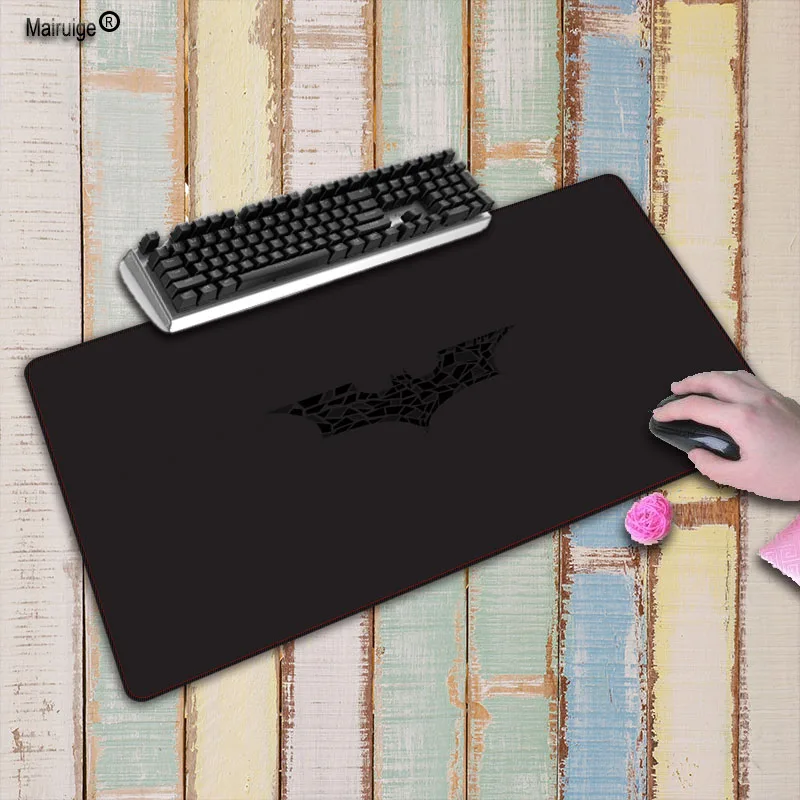 

Mairuige Batman Logo Large Black Locking Edge Mouse Pad Mat Desk Table Mousepad Office Cushion Super Big 60cm 70cm 80cm 90cm