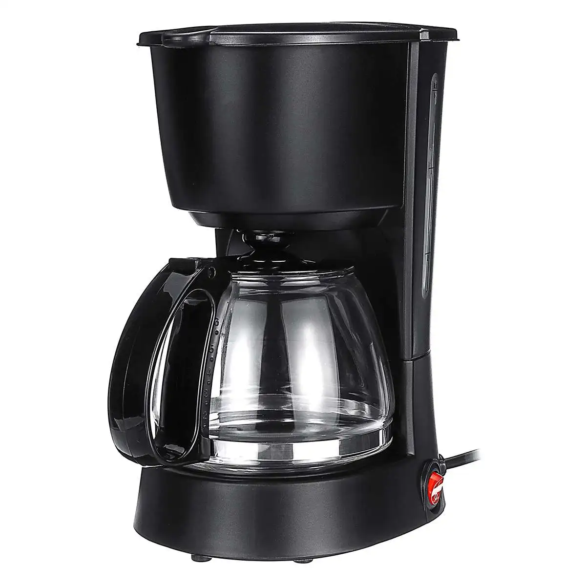 Warmtoo 5-10 чашек, 600 мл, американский стиль, кофеварка для молока, чая, капельная плита для чая/кофе, машина для домашнего офиса, 550 Вт
