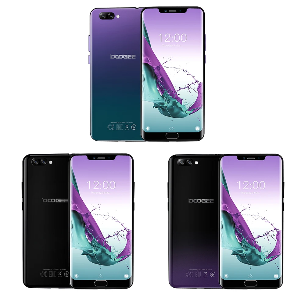 DOOGEE Y7 Plus teléfono móvil 6,18 pulgadas 1080*2246 pantalla MTK6757 Octa-Core de 2,5 GHz 6GB RAM 64 GB ROM 16.0MP + 13.0MP 5080 mAh Android 8,0