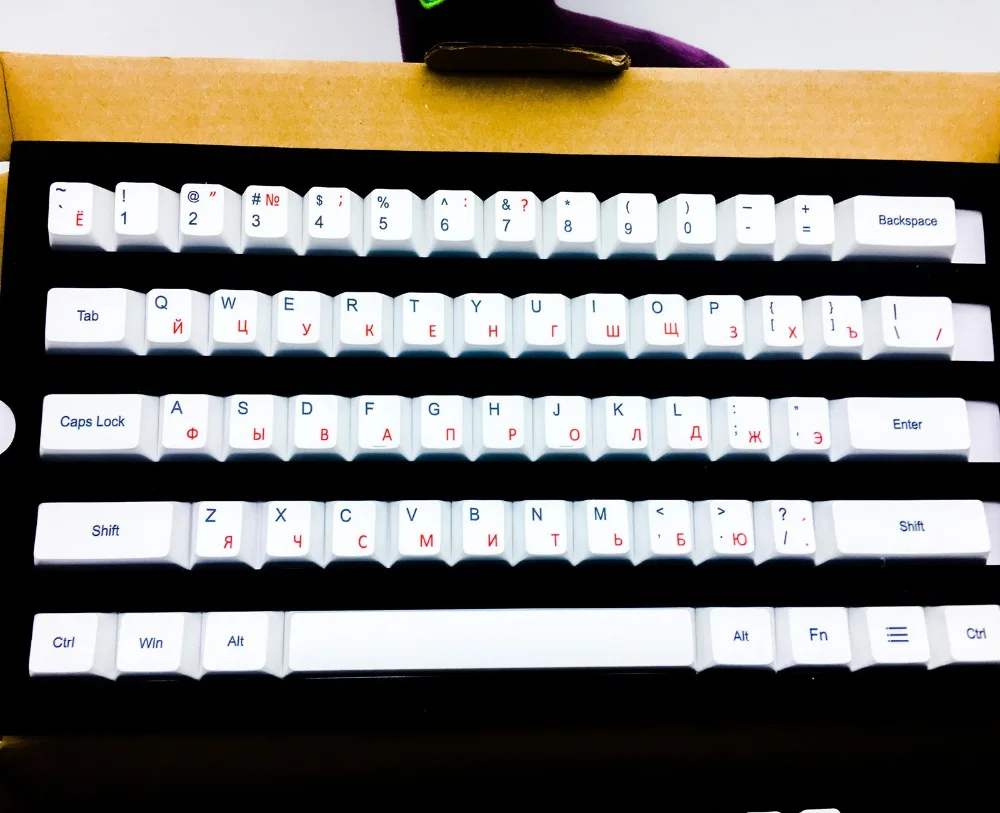 104 клавиш Японский Корейский Русский краситель-сублимация PBT Keycap Keycaps ANSI OEM профиль для Cherry MX игровая механическая клавиатура