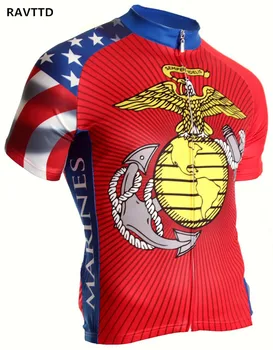 

US Marine Corps Cycling Jersey MTB Bike Bicycle Breathable Malciko Cycling Clothing Ropa Ciclismo For Summer Bicicleta Maillot