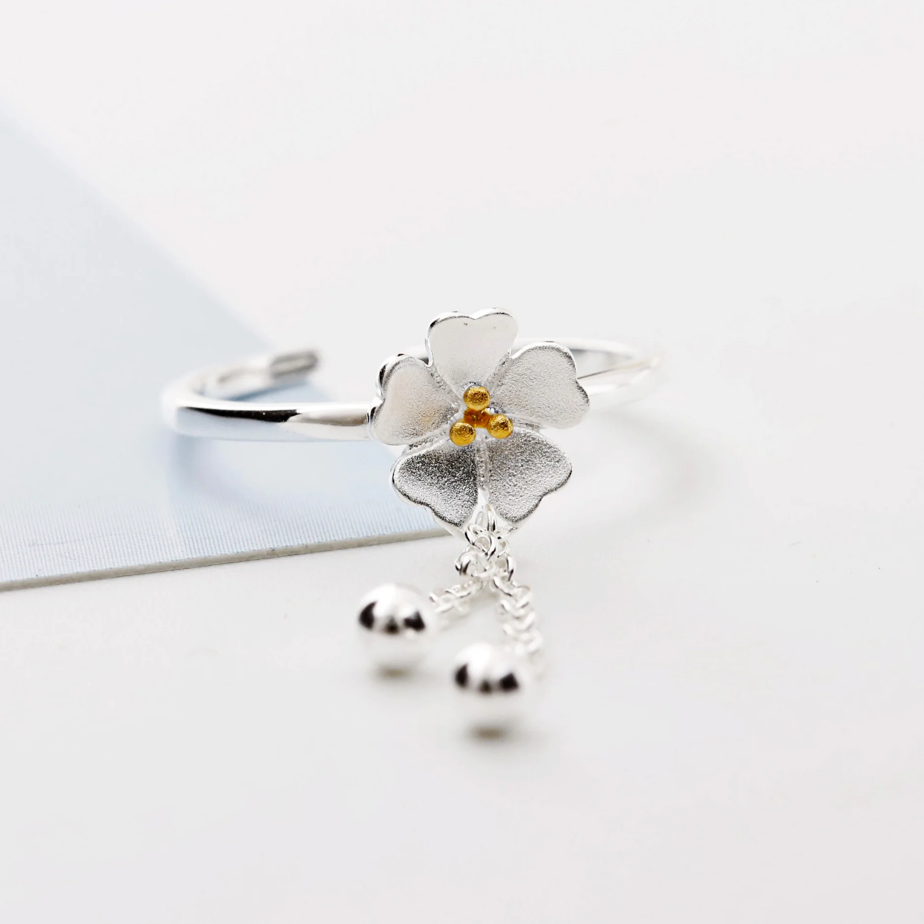 Sakula Cherry Blossom кольца 100% стерлингового серебра 925 ювелирные изделия Винтаж