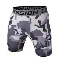 2 шт Компрессионные шорты для мужчин фитнес шорты колготки камуфляжные Короткие трусы быстросохнущие спортивные брюки 3XL