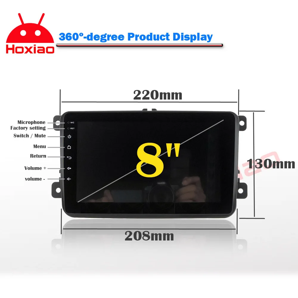 Flash Deal Android Car Multimedia Player For VW/Volkswagen/Passat/POLO/GOLF/Skoda/Seat/Leon With GPS Navigaiton WIFI Map 2 Din auto Radio 3