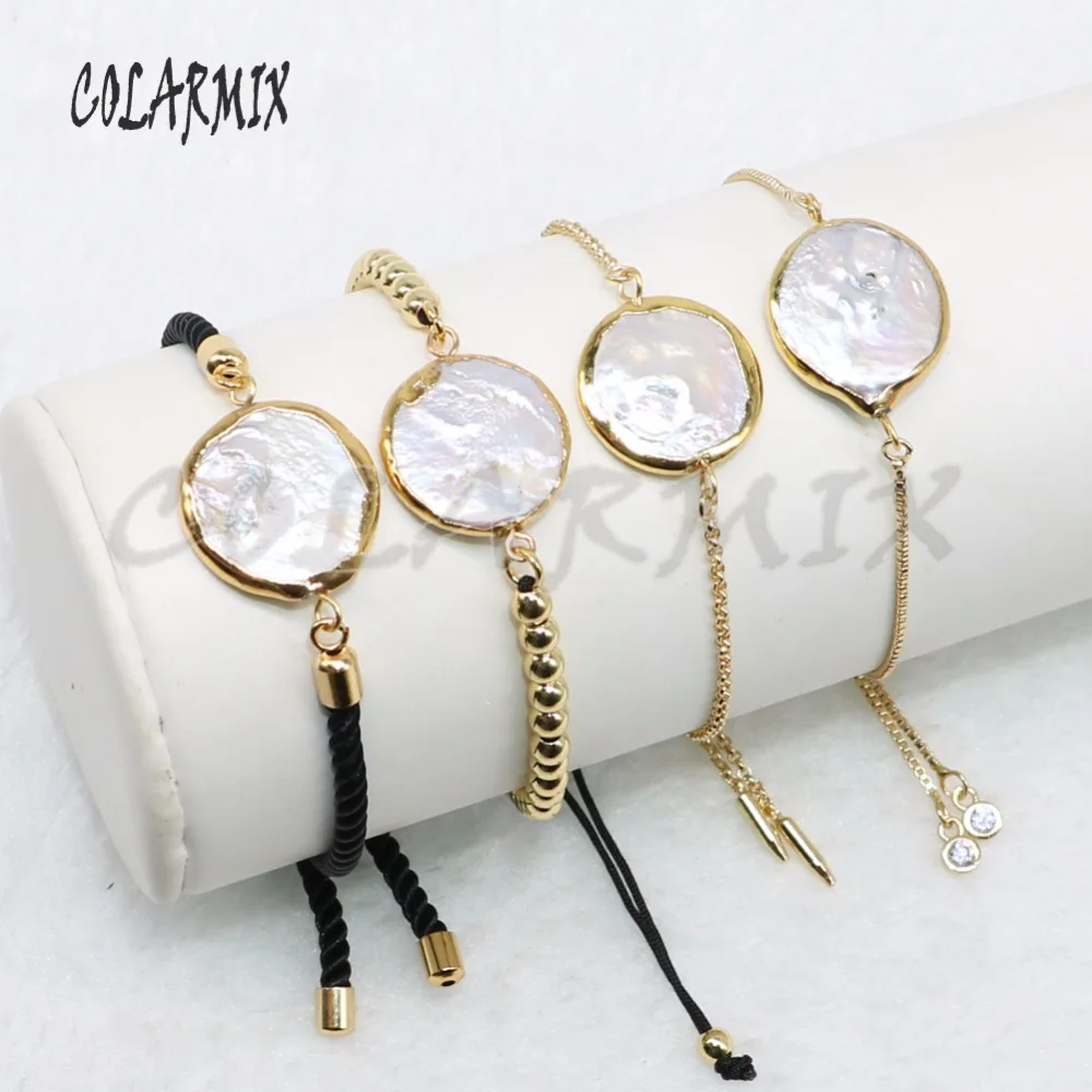 10 шт жемчужные браслеты гальванические части жемчужные браслеты, ювелирные изделия для женщин 4894