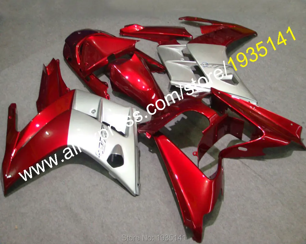 

Hot Sales,Silver red Cowling For Yamaha FJR1300 2002 2003 2004 2005 2006 FJR 1300 02 03 04 05 06 Motorcycle Body kit fairing set