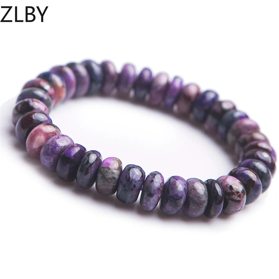 

AAAAAA Genuine Purple Natural Sugilite Bracelet Women Female Stretch Healing Gems Crystal Abacus Bead Natural Stone Bracelet