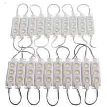 IP65 Водонепроницаемый теплый белый красный цвет зеленый, Синий Желтый RGB 5050 SMD 3 светодиодный модуль инжекторный сформированный светильник для DC 12 V