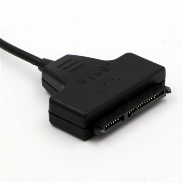 Best Price ABS Case USB 2.0 SATA 7+22 Pin To USB 2.0 Adapter Cable For 2.5 HDD Laptop Hard Drive  JQ0328