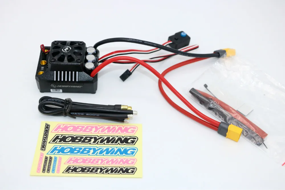 

Hobbywing EzRun Max6 V3 160A Speed Controller Waterproof Brushless ESC XT60 / TRX Plug for 1/6 RC Car