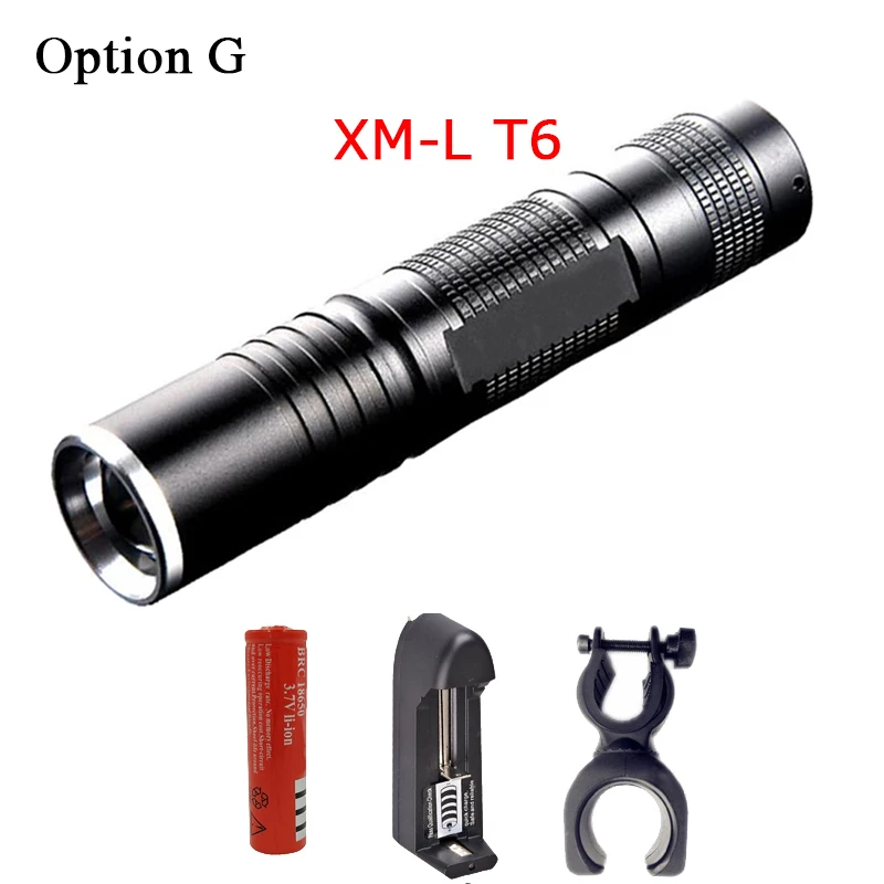 Litwod Z201515 CREE XHP70 8000lm высокое Мощность Фул тактический светодиодный фонарик Фонарь телескопический зум-объектив с Фонари Мощность 18650 батарея - Испускаемый цвет: Option G