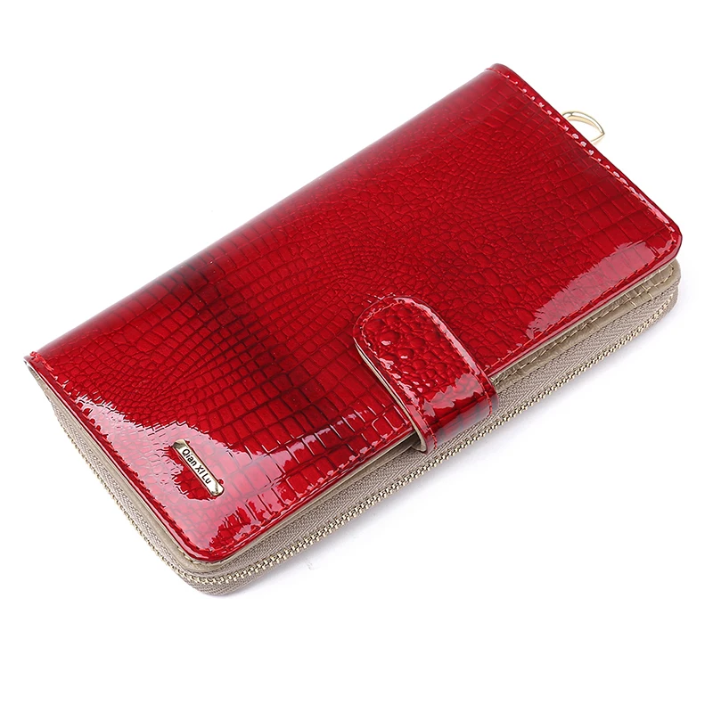 

New Arrival Brand Design For Women Genuine Leather Wallets and Purse Female Hasp Fashion Alligator Long Multifunction Wallets