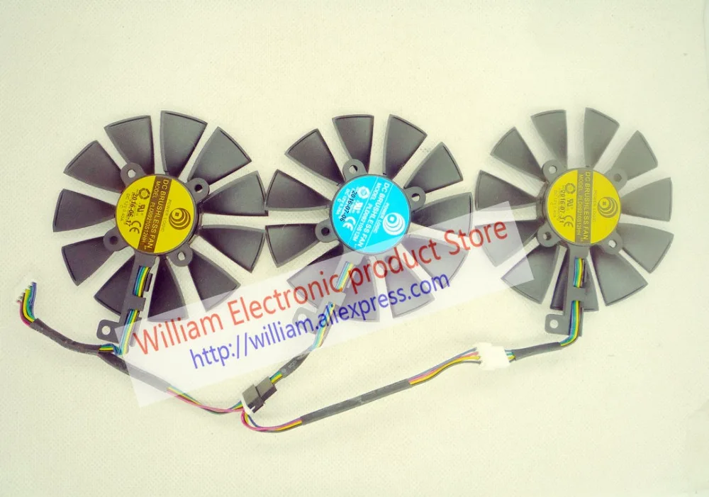 Оригинальный охлаждающий вентилятор для графических карт STRIX RX480 O8G GAMING GTX1060 GTX1070
