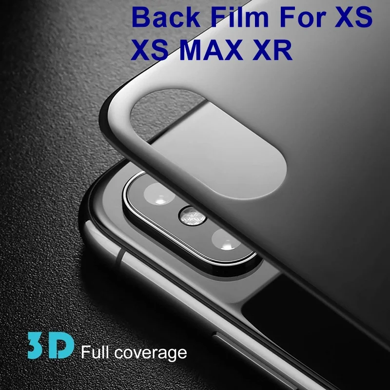 9H полное покрытие защитная задняя пленка стекло для iPhone X XS MAX XR защита экрана на задней панели для iPhone X 8 7 6S Plus стекло
