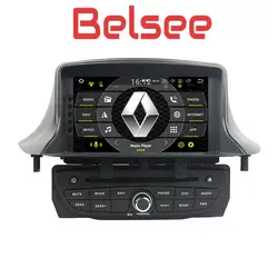 Belsee Автомагнитола Android 8,0 навигации мультимедийный DVD Renault Megane MK3 3 III Fluence 2009 2010 2011 2012 2013 2014 2015 2016