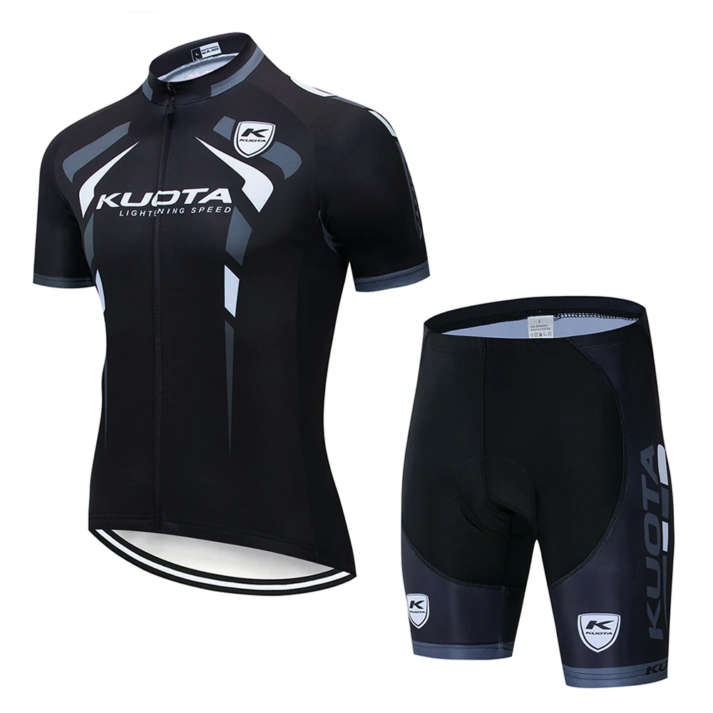 Новинка KUOTA мужские майки для велоспорта летний MTB комплект одежды для велоспорта Открытый велосипед черный короткий рукав велосипедная одежда