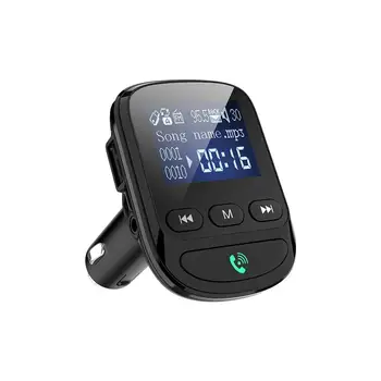 

Car Mp3 Player Lossless Music Bluetooth 5.0 FM Transmitter Car Modulator with Voltage Detection and Navigation Broadcast XM-223