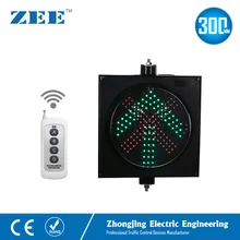 Ручной беспроводной контроллер светодиодный светильник 300 мм 220 В или 12 В 24 в красный крест и Зеленая Стрелка светофорный сигнальный светильник светодиодный знаки