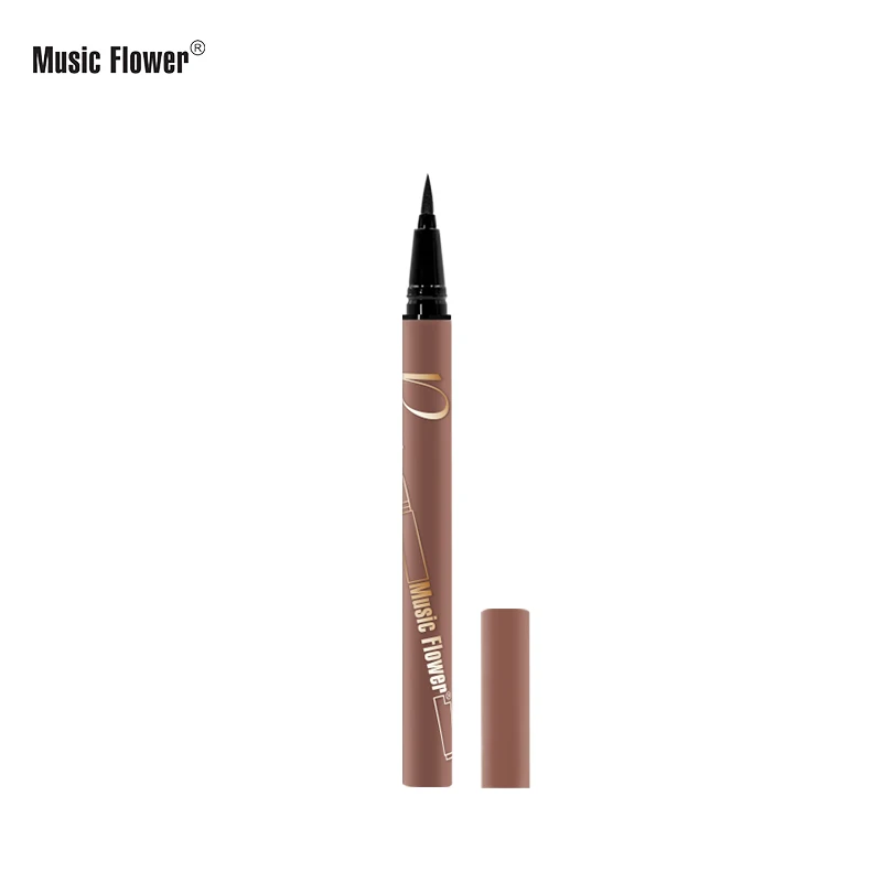 Music Flower Пресс жидкая подводка для глаз черная водостойкий, быстро сохнущий долговечностью марка шоу карандаш-подводка для глаз косметические карандаши