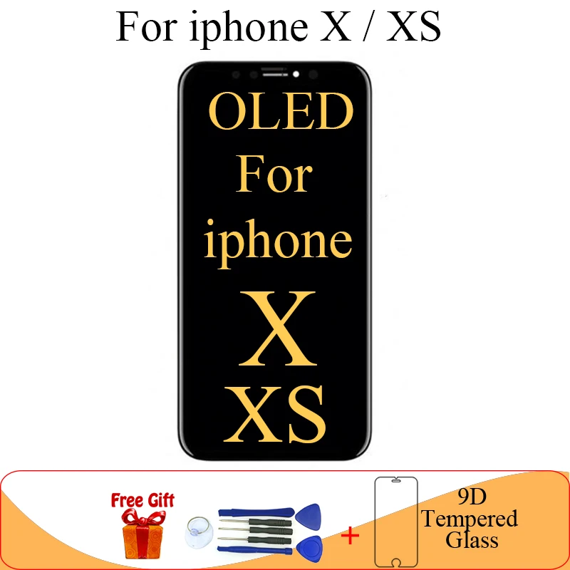 OLED для iphone X XS дисплей ЖК-экран Замена для iphone x xs ЖК-модуль экрана дисплея