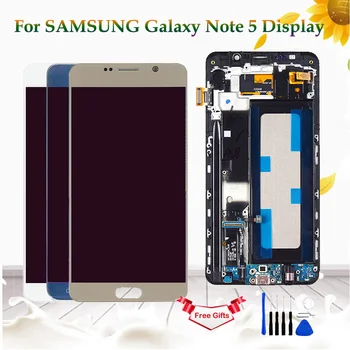 

For Samsung Galaxy Note 5 N920 N920F N920A LCD Display Touch Screen Digitizer Assembly For Samsung Note 5 Display With Frame