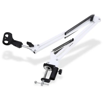 

Shock Mount Metal Base Microphone Stand Microphone Stand Desktop Universal Cantilever Support NB-35