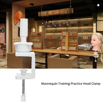 

Professional Head Stand Hair Wig Mold Clamp Hairdressing Tripod Stand False Head Holder Mannequin for Barber Training Practice