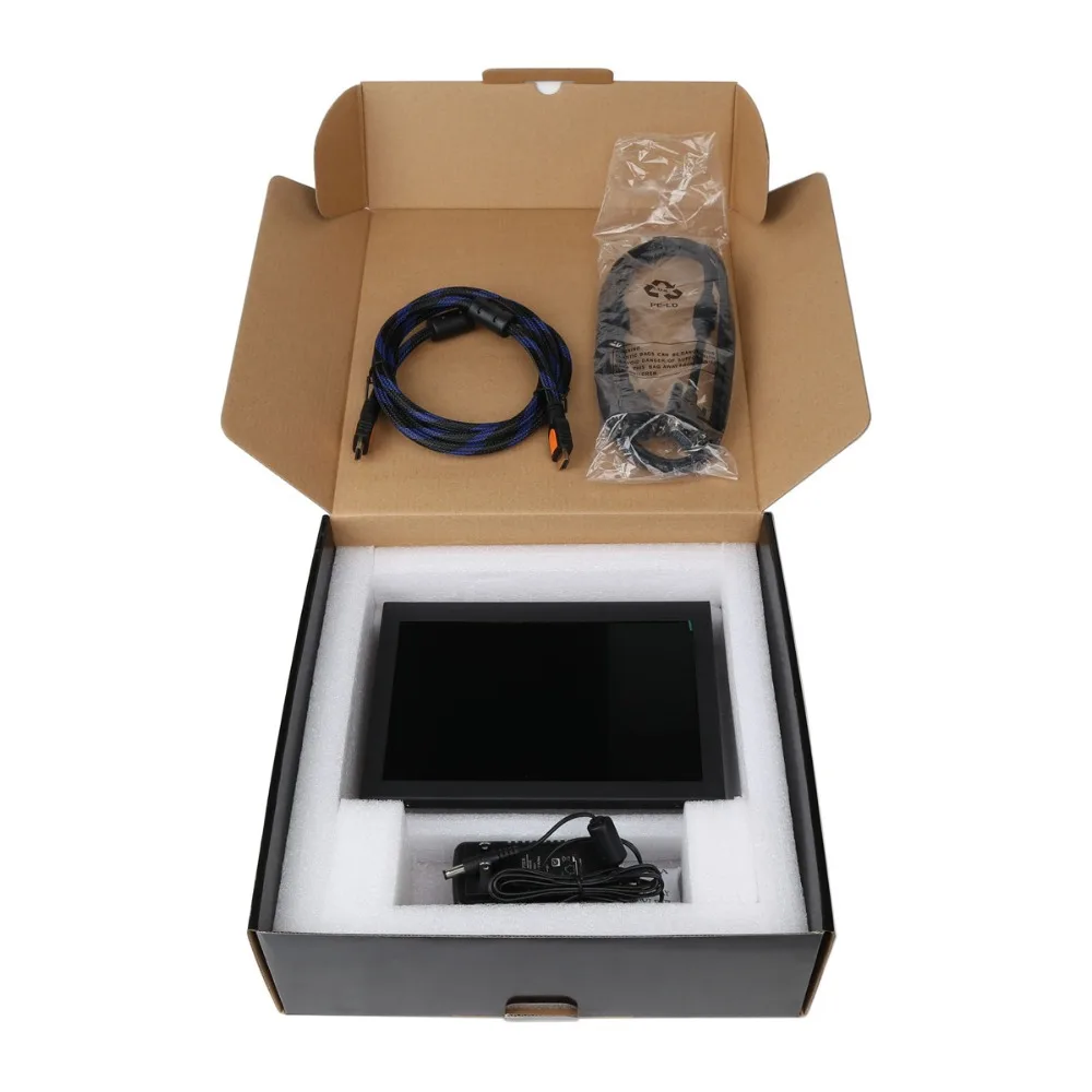 Wearson 8.9Inch IPS Metal Frame 1920x1200 LCD Monitor VGA&HDMI In High Resolution 1610 For Raspberry Pi PC CCTV Camera WS902