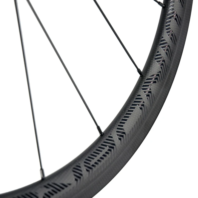 1 Pair of WIND BREAK 38mm carbon wheelset full carbon bicycle wheels 700C clincher wheel