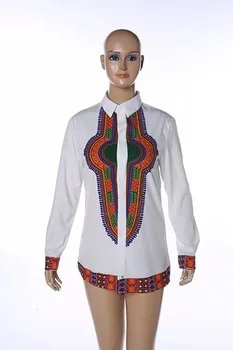 

Men Autumn African Hem Print Dashiki Hipster Shirt Casual Long Cuff Sleeves Turn Down Collar White Hidden Button Up Top XXXL