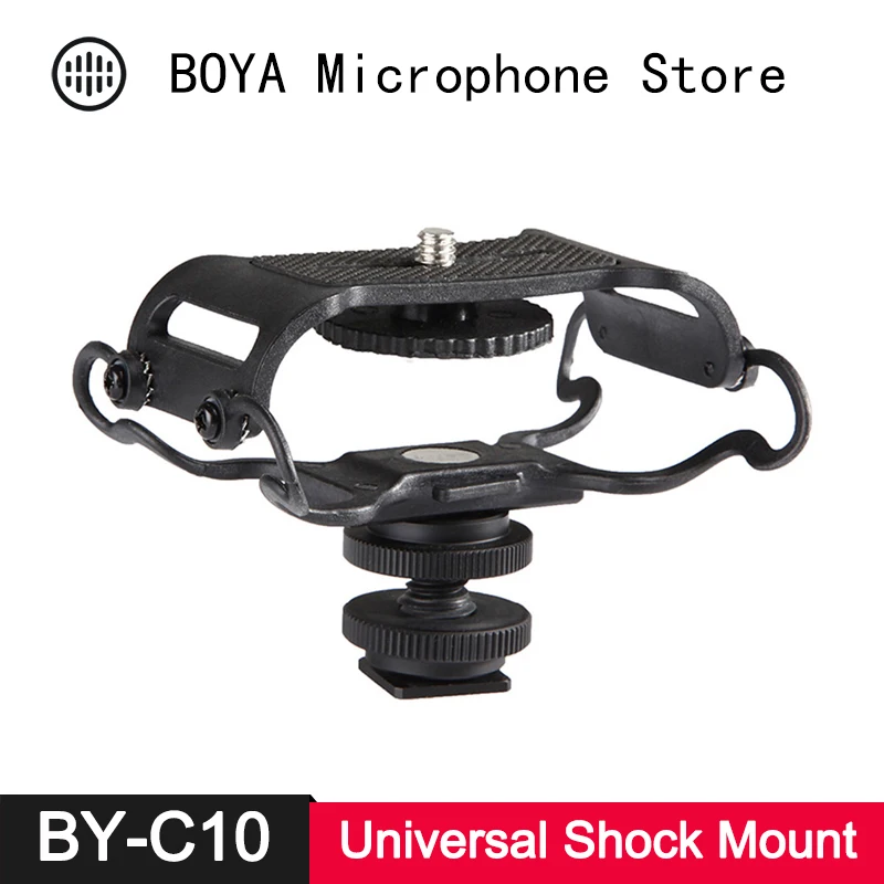 

BOYA Universal Shock mount for Sony Zoom H4n/H5/H6 Tascam DR-40 DR-05 Recorders Olympus Digital SLR Camera Camcorder Microphone