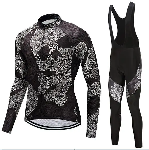 jersey and pants 2 Велосипедная форма для мужчин набор Весна Длинные рукава и аксессуары велосипедные Джерси набор на открытом воздухе оборудование велосипед одежда Одинаковая одежда - Цвет: jersey and pants 2