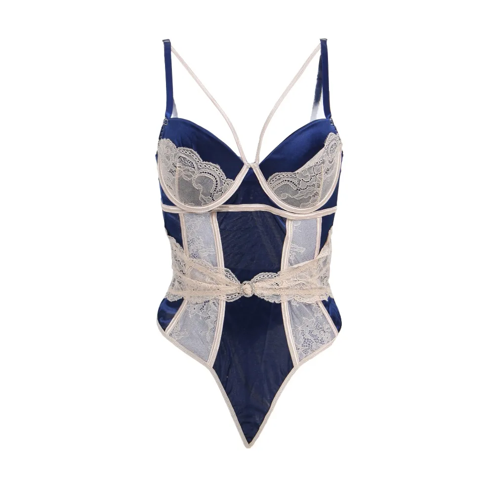 Lace decorate women bodysuits blue strap plus size women combinaison hot sexy body-women erotic teddy short rompers womensR80188 Lace decorate women bodysuits blue strap plus size women combinaison hot sexy body-women erotic teddy short rompers womensR80188