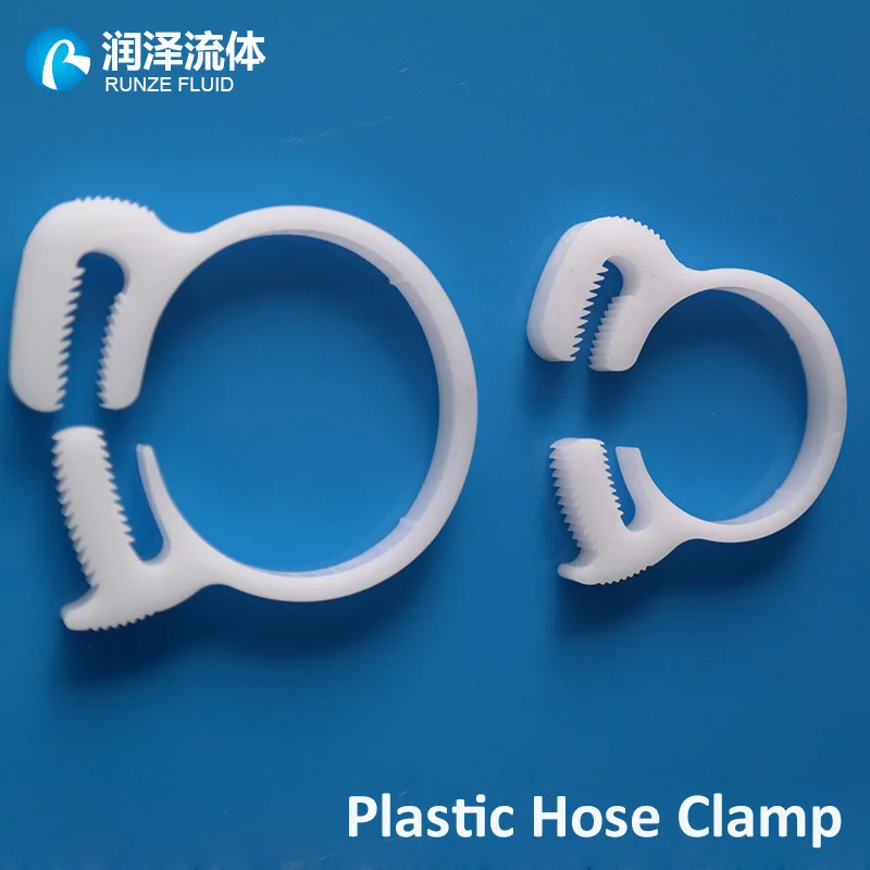 

Ratchet Type Plastic Tubing Clip with Double Toothed Jaw