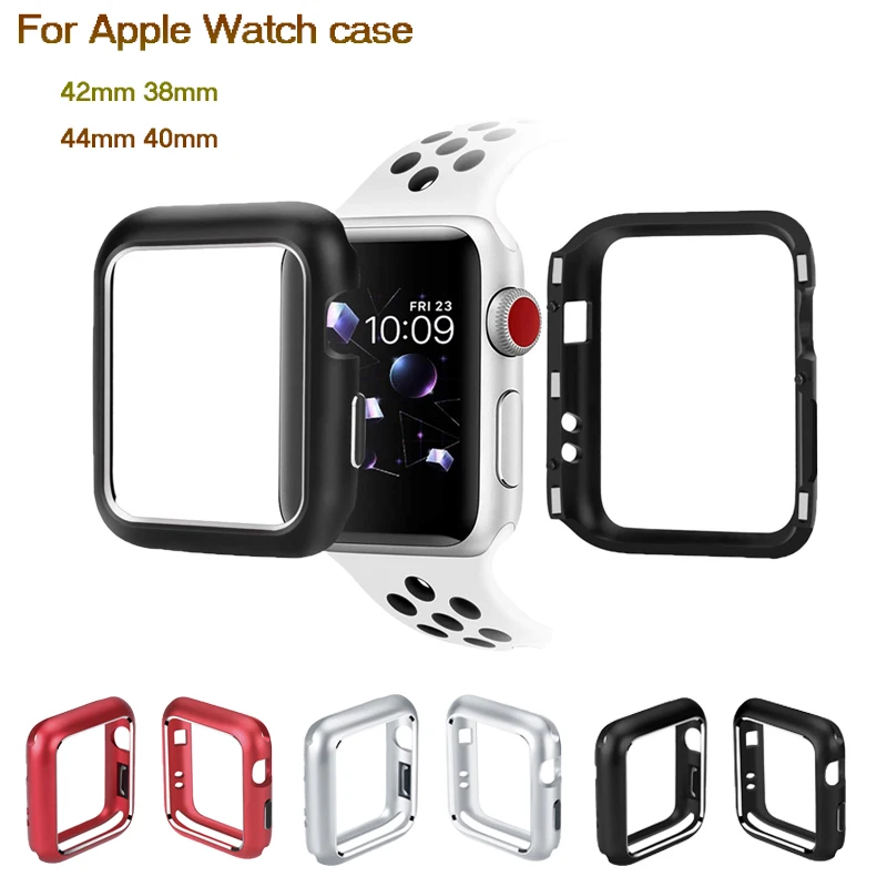

Aluminum Magnetic cover for Apple Watch 44/40/38/42mm Compatible with iWatch Series 1/2/3/4 men & women watches Protector case
