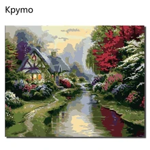 Сделай Сам картина по номерам речное полотно ручной работы; рисунок для дома Настенная художественная картина для гостиной уникальный подарок 40X50 VA-0207