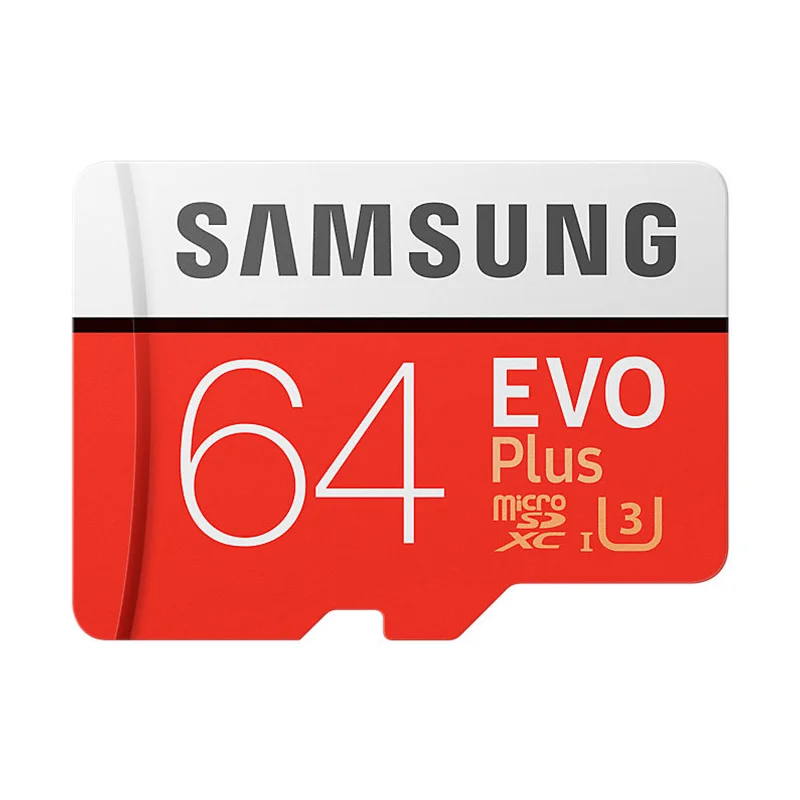 SAMSUNG EV0 Plus Evo+ Micro SD карта памяти 32 Гб 64 Гб 128 ГБ 256 ГБ 512 ГБ SDHC SDXC C10 TF карта флэш-карта - Емкость: 64GB U3