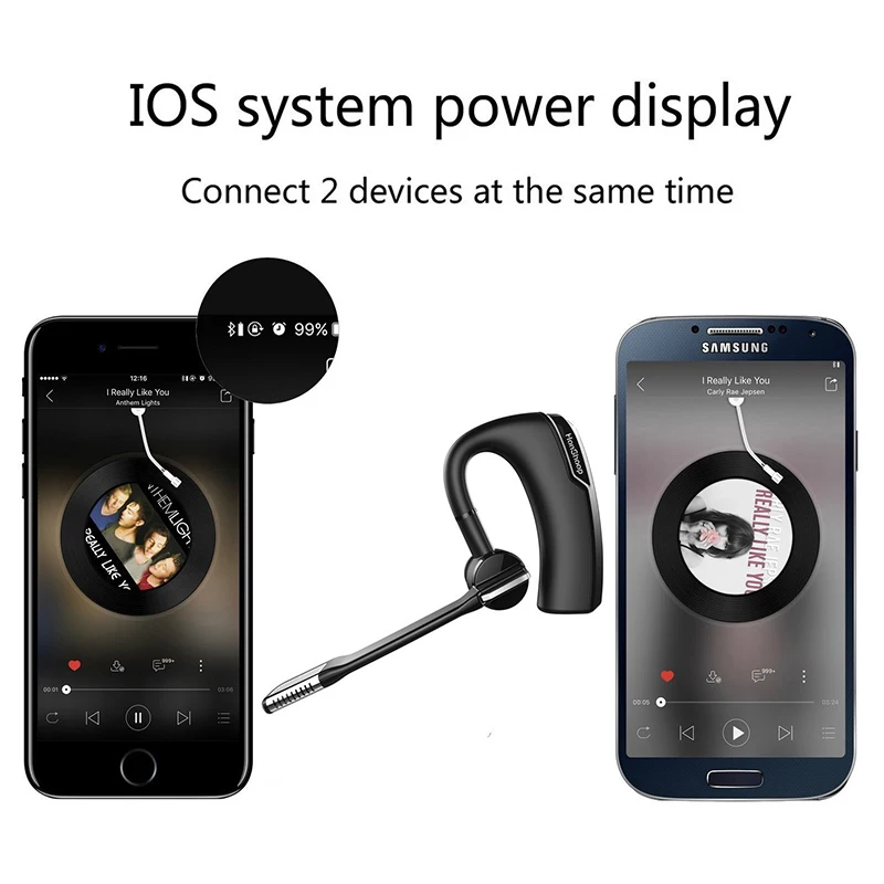 Fone de Ouvido Estéreo com Cancelamento de Ruído Handsfree sem Fio Fones de com Caixa Voyager Lenda Bluetooth Estéreo Armazenamento k6 - Image 3