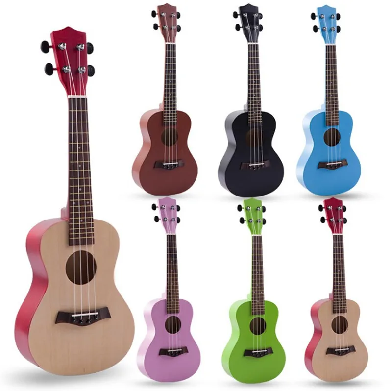 23 Inches 18 Frets Ukulele Guitar Uke Sapele 4 Strings Hawaiian Guitar Rosewood Basswood Guitar
