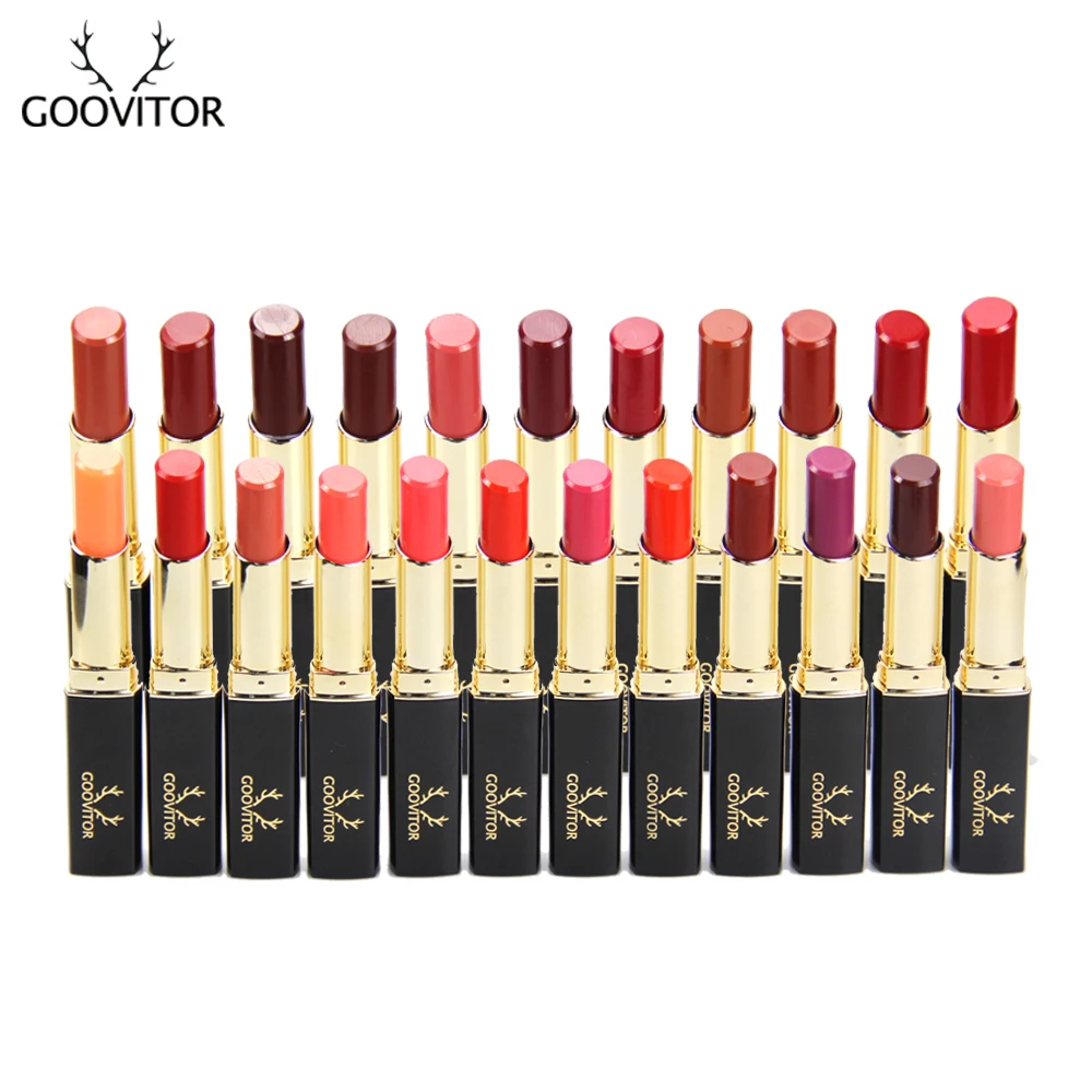 GOOVITOR Косметика матовая длинная прочная водостойкая помада 23 Цвета lapiz labial