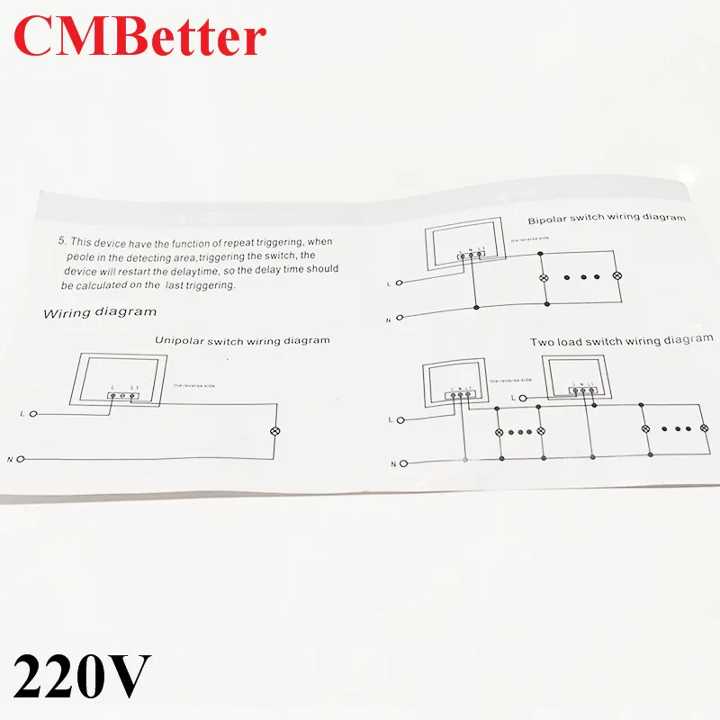 CMBetter 360 градусов переключатель утопленный ПИР потолок заполнение 220V человеческого тела индукционный датчик движения Детектор светильник