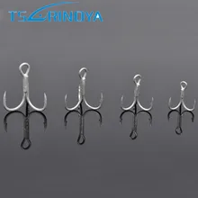 TSURINAYA Новые 10 шт./лот рыболовные Крючки 6 8 10 4 2 1# колючий крючок для укрепления высокоуглеродистой стали тройной крючок Kanca Vis Haken