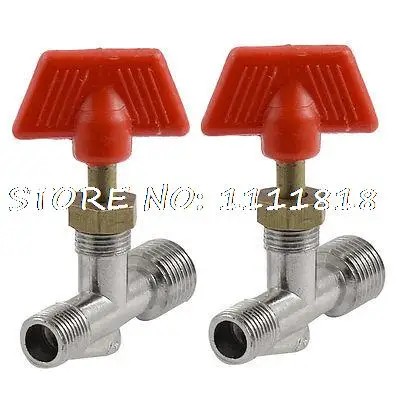 

Air Compressor Fittings Tee Handle Male Threaded Manual Valve Switch 2 Pcs