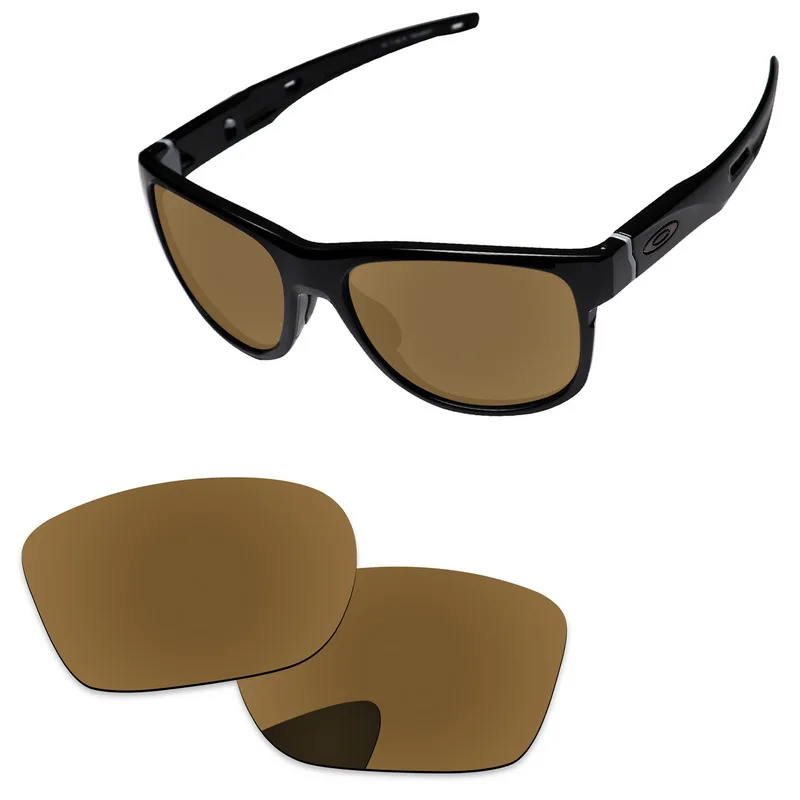 Bronze Golden PapaViva Сменные линзы для аутентичных солнцезащитных очков Crossrange XL OO9360 Поляризованные-несколько вариантов - Цвет линз: Bronze Golden
