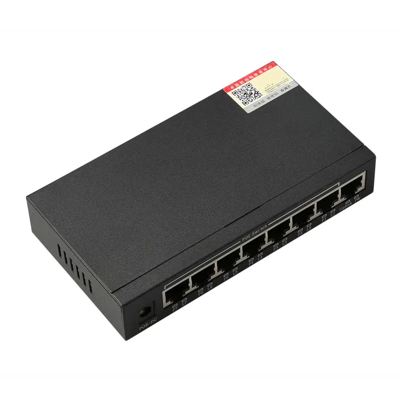 Коммутатор Great-Q 802.3af PoE 8 портовый порт s 100M для ip-камеры Ethernet PoE для ip-камеры сетевой коммутатор