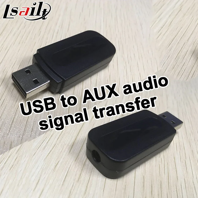 

USB to 3.5mm AUX signal transfer connector with mp3 wma wav format etc