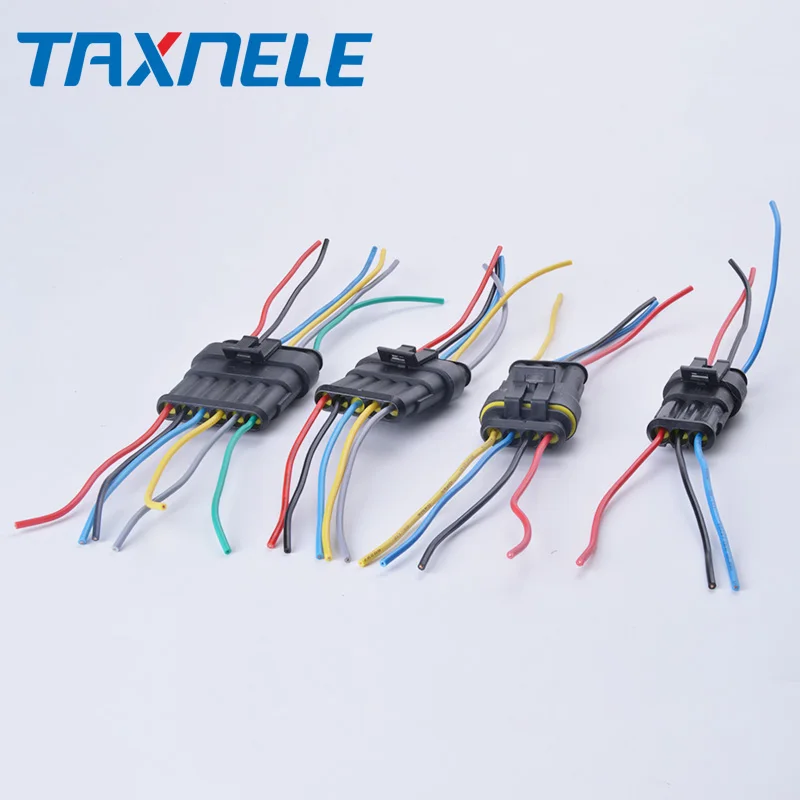 

Free Shipping Auto Wire Connector 1P 2P 3P 4 5 6P Waterproof Car Connector Plug with Electrical Wire Cable Male Female Coupling